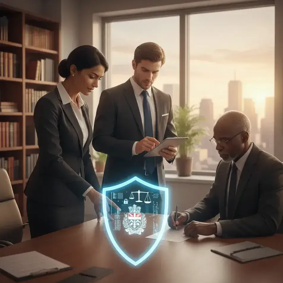 Licensed private investigator ensuring legal and ethical compliance with PIPEDA during background check procedures.