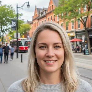 Photo of happy client Sarah K. after successful marital infidelity investigation by Toronto Trace.