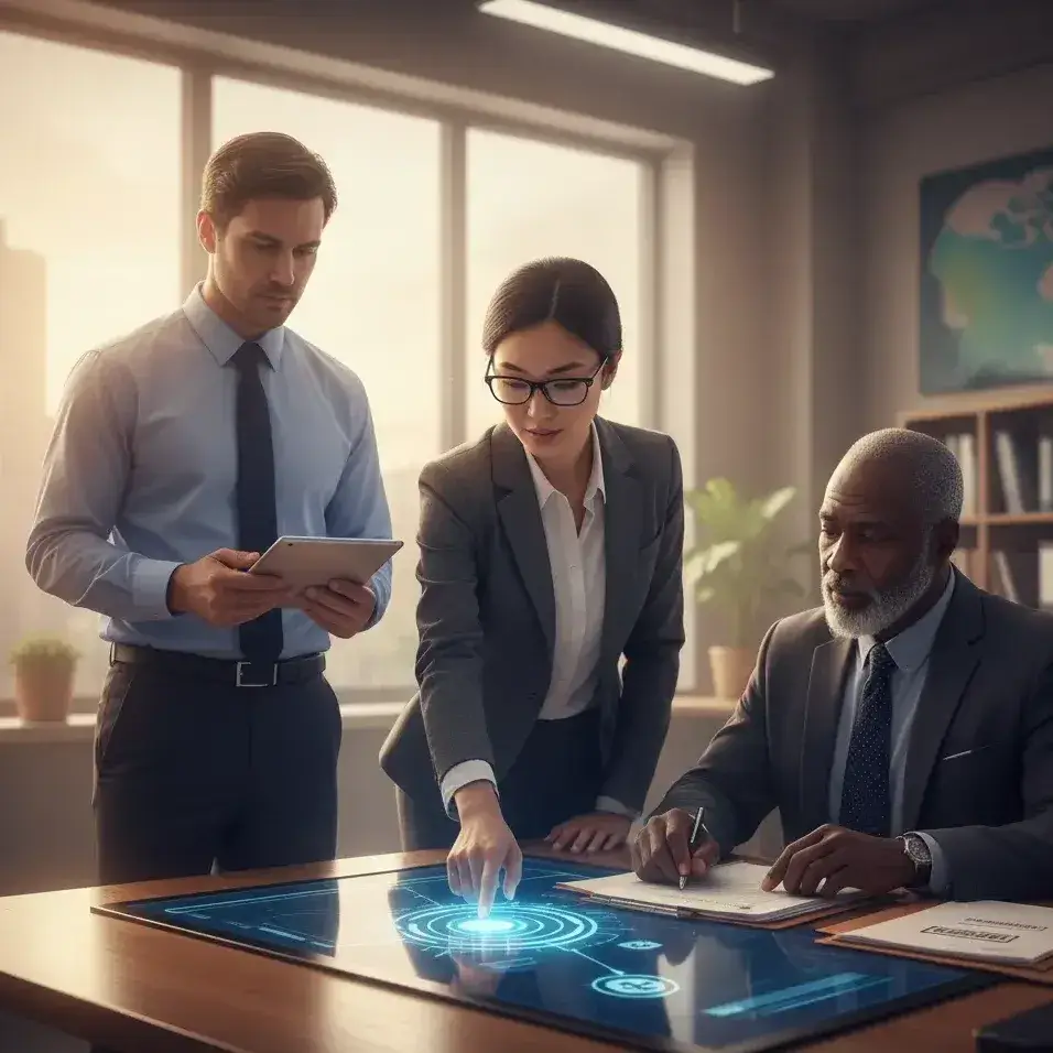 Investigator searching databases to check criminal record history and employment verification for a background check.